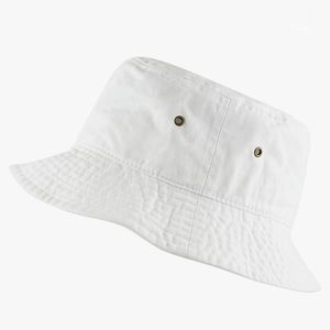 🌐 Y2K classic trendy breathable white bucket hat